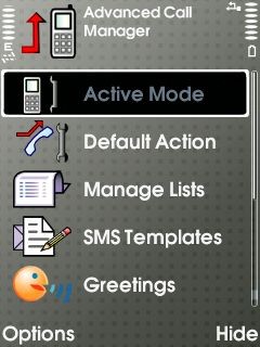 Advanced Call Mananger 2.66 screenshot