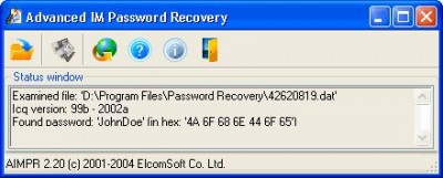 Advanced Instant Messengers Password Recovery 3.10 screenshot