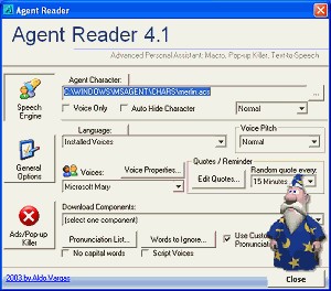 Agent Reader 4.1 screenshot