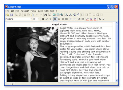 Angel Writer 3.2 screenshot