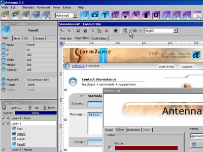 Antenna - Web Design Studio 3.2 screenshot