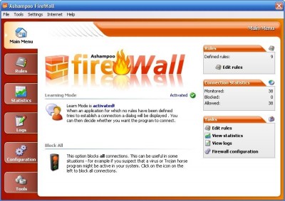 Ashampoo Firewall 1.20 screenshot