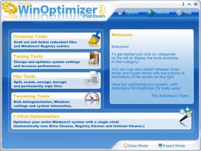 Ashampoo WinOptimizer 4.41 screenshot