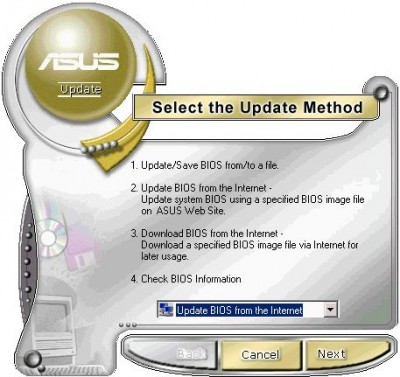 ASUS BIOS Live Update 7.12.03 screenshot