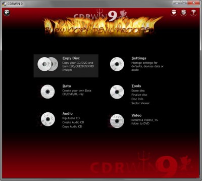 CDRWIN 9.011.1109 screenshot