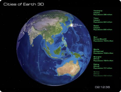 Cities of Earth Free 3D Screensaver 2.1 screenshot