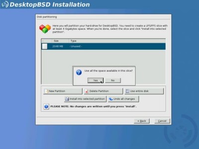 DesktopBSD 1.6 RC2 screenshot