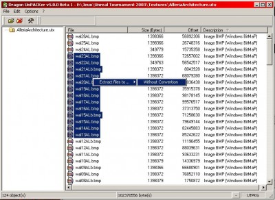 Dragon UnPACKer 5.2.0.167 Cinthia screenshot