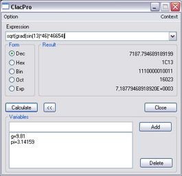 ECalc 1.5 screenshot