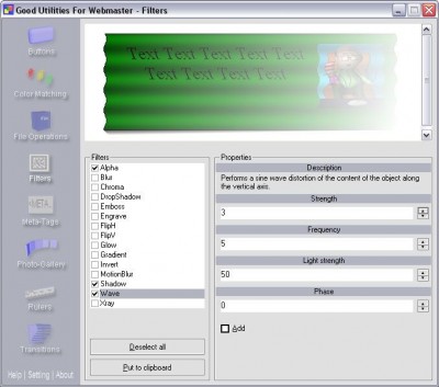 Good Utilities For Webmaster 6.0.0.21 screenshot