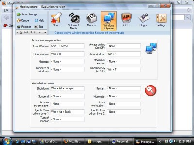 Hotkeycontrol XP 6.0 screenshot