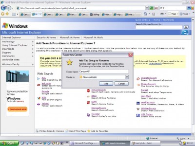 Internet Explorer 7.0 RU Final screenshot