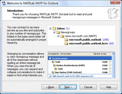 MAPILab NNTP for Outlook 1.50 screenshot
