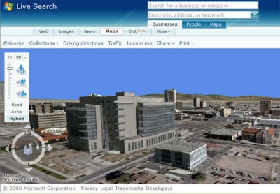 Microsoft Virtual Earth 3D 1.1 Beta screenshot