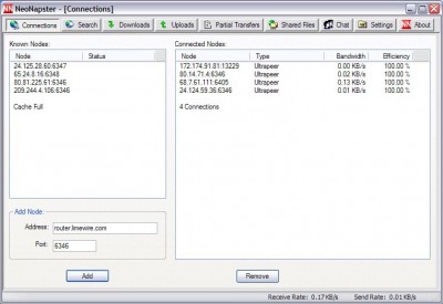 Neo Napster 4.0 beta 5 screenshot