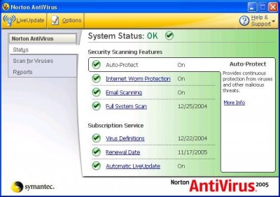 Norton AntiVirus 2008 15.0.0.60 screenshot