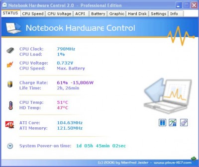 Notebook Hardware Control (NHC) 2.0 Pre-Release-06 screenshot