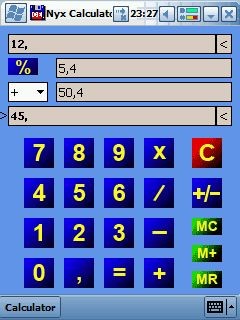 Nyx Calculator 1.0 screenshot