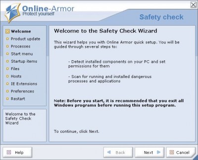 Online-Armor 1.1.0.616 screenshot