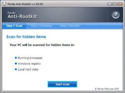 Panda Anti-Rootkit 1.07.00 screenshot