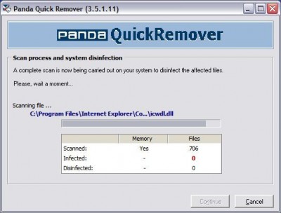 Panda Quick Remover 3.5.1.11 screenshot