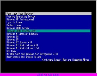 Partition Boot Manager 1.08 screenshot
