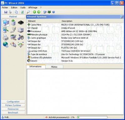 PC Wizard 2008.1.82 screenshot