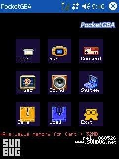 PocketGBA rel. 060526 screenshot