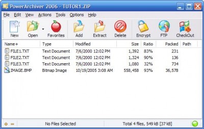 PowerArchiver 2007 10.21 RC2 screenshot
