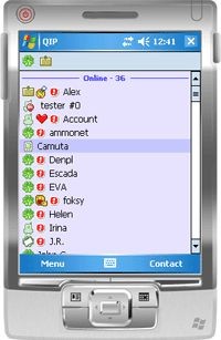 QIP PDA Symbian 1020 / 1040 screenshot