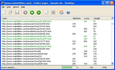 RankSpy 1.30 screenshot
