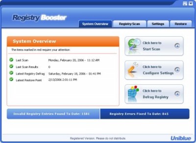 Registry Booster 1 screenshot