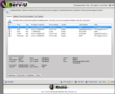 Serv-U 12.1.0.8 screenshot