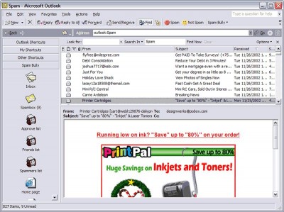 Spam Bully for Microsoft Outlook 4.1.1.4 screenshot