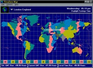 Time Zone Map 2.5.2 screenshot