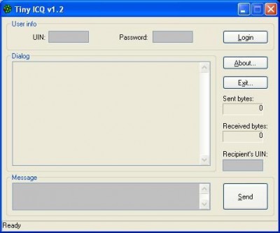 Tiny ICQ 1.2 screenshot