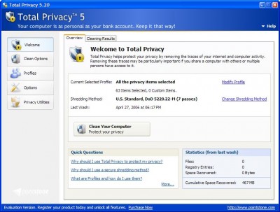 Total Privacy 1.00 screenshot