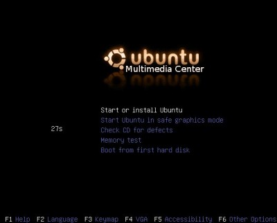 Ubuntu Multimedia Center screenshot
