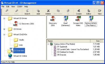 Virtual CD 9.2.0.0 screenshot
