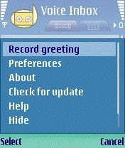Voice Inbox 1.03 screenshot