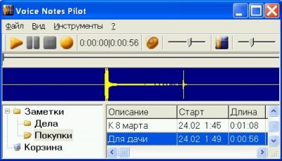 Voice Notes Pilot 2.02 screenshot