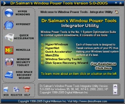 Window Power Tools 5.0.2005 Revised screenshot