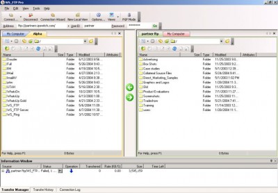 WS_FTP Pro 2007.0 screenshot