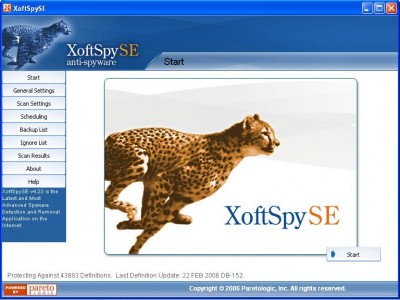 XoftSpySE Anti-Spyware 4.29 build 202 screenshot